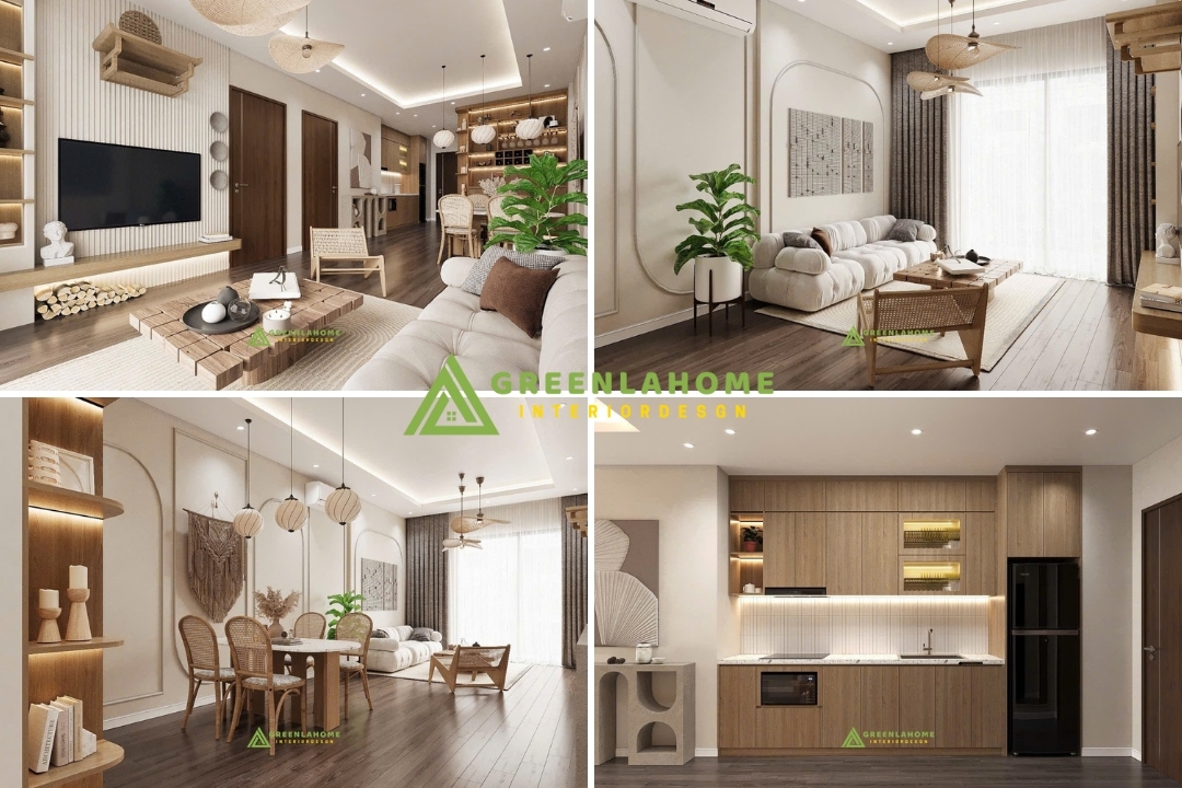 Thiết kế nội thất chung cư 2 phòng ngủ cho Chị Linh tại Vinhome SmartCity
